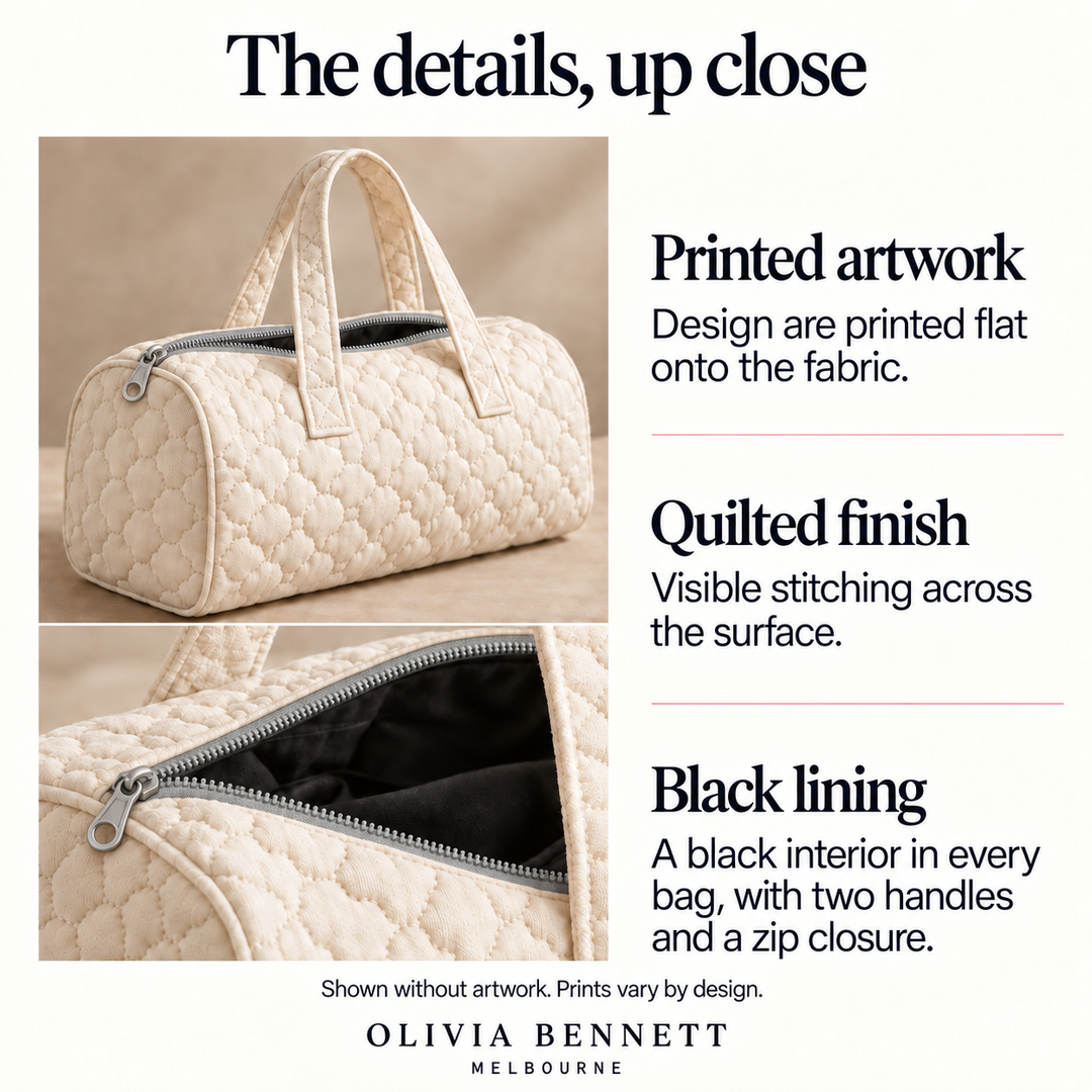 Ghost Parade Quilted Duffle Bag