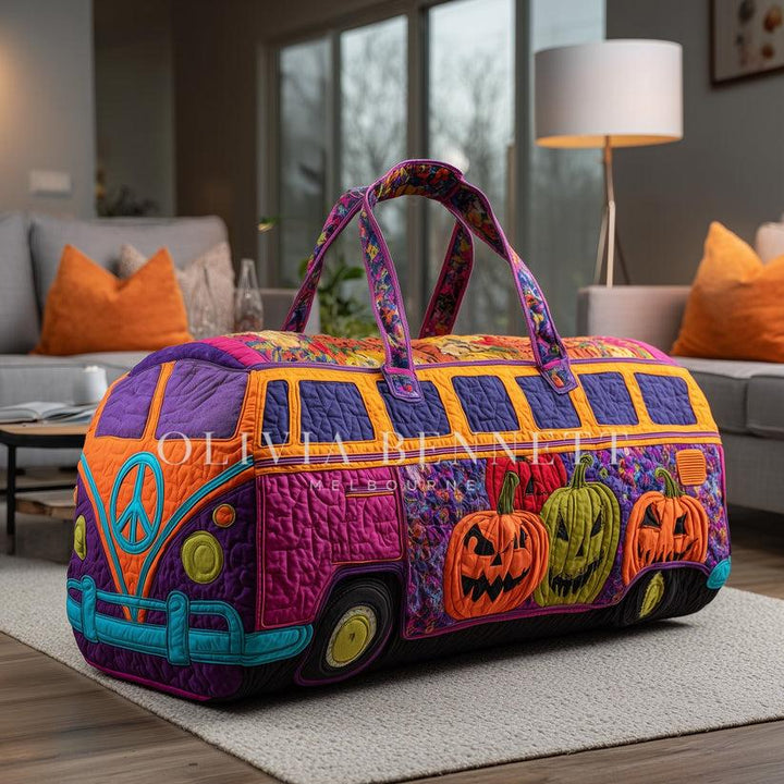 Pumpkin Parade Camper Quilted Duffle Bag