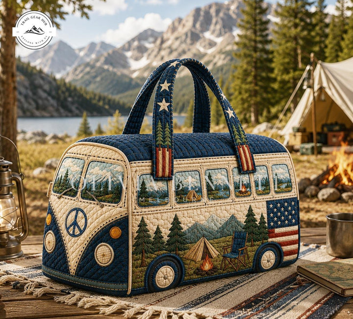 Stars & Stripes Campsite Quilted Duffle Bag