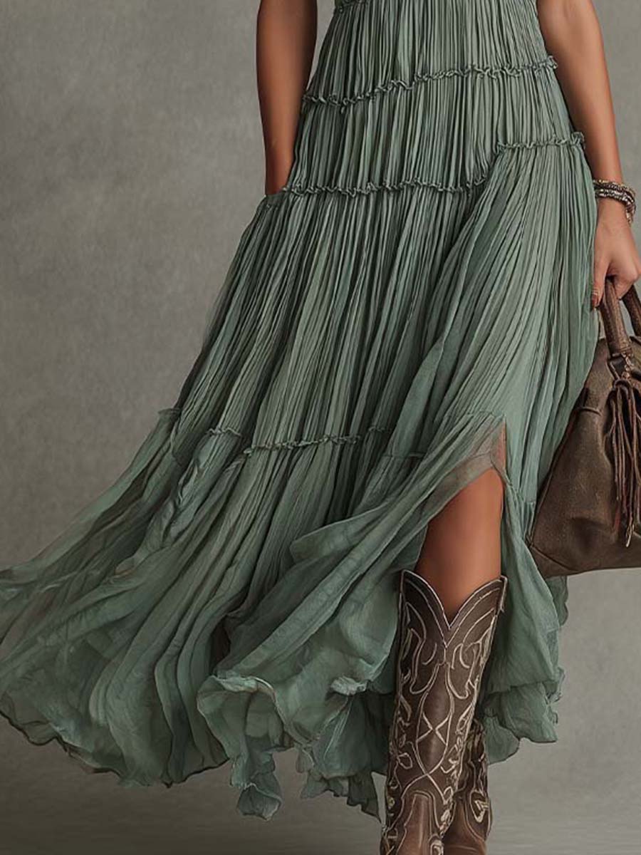 Elizabeth | Elasticated Waist Maxi Dress for Women