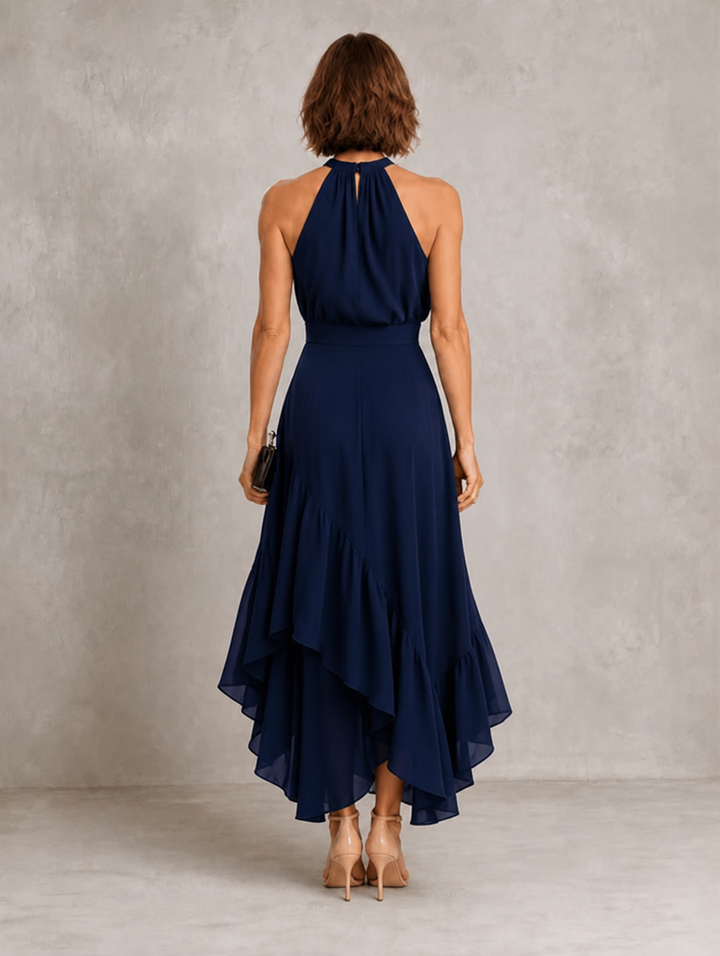 Chloe | Halter Ruffle Hem