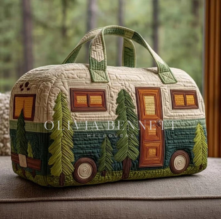 Pinewood Caravan Quilted Duffle Bag