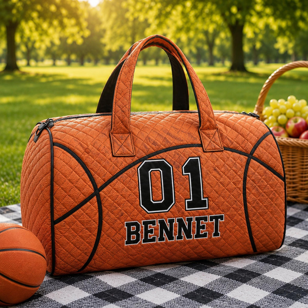 Football Days Quilted Duffle Bag