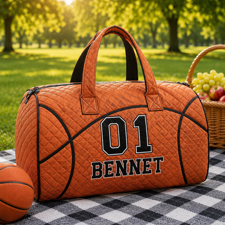 Football Days Quilted Duffle Bag