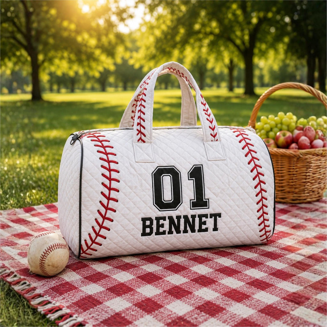 Football Days Quilted Duffle Bag
