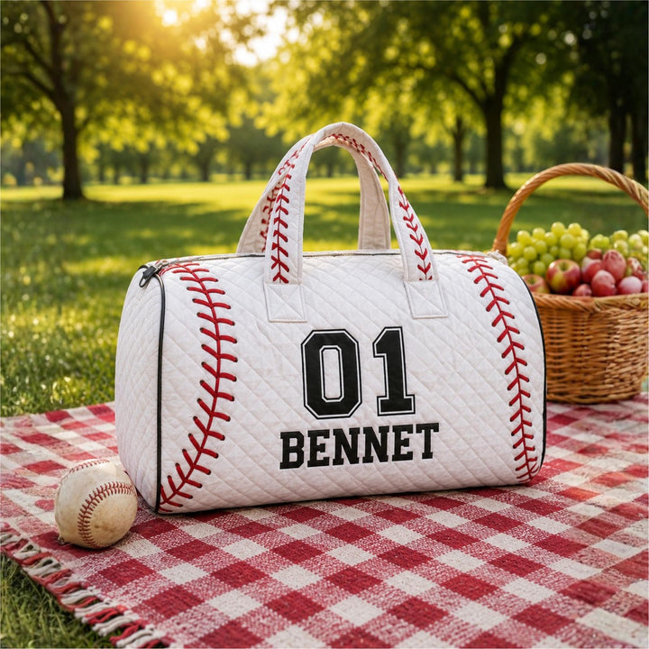 Football Days Quilted Duffle Bag
