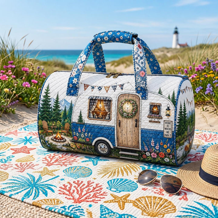 Lakeside Caravan Quilted Duffle Bag
