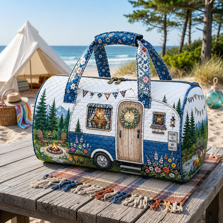 Lakeside Caravan Quilted Duffle Bag