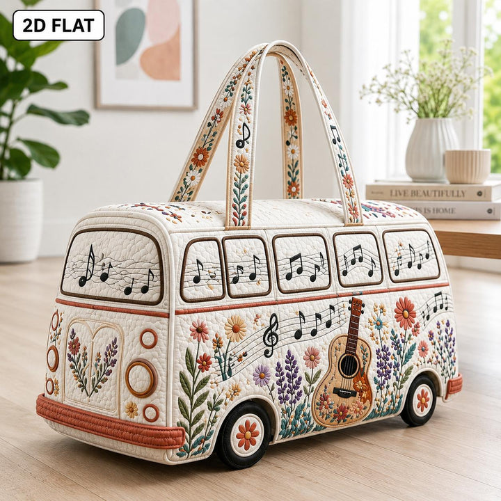 Garden Melody Camper Quilted Duffle Bag