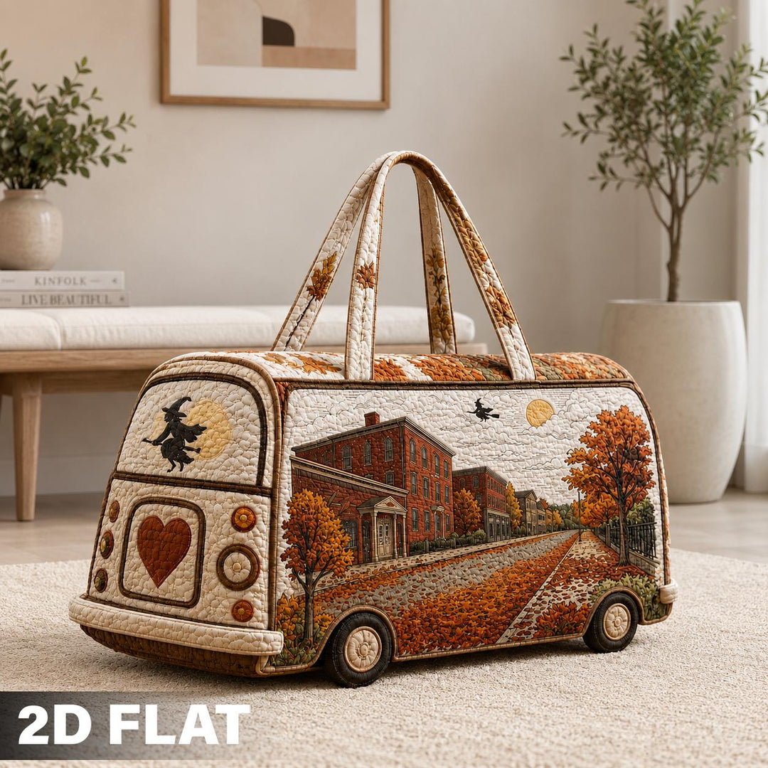 Autumn Village Quilted Duffle Bag