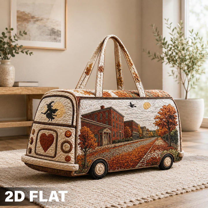 Autumn Village Quilted Duffle Bag